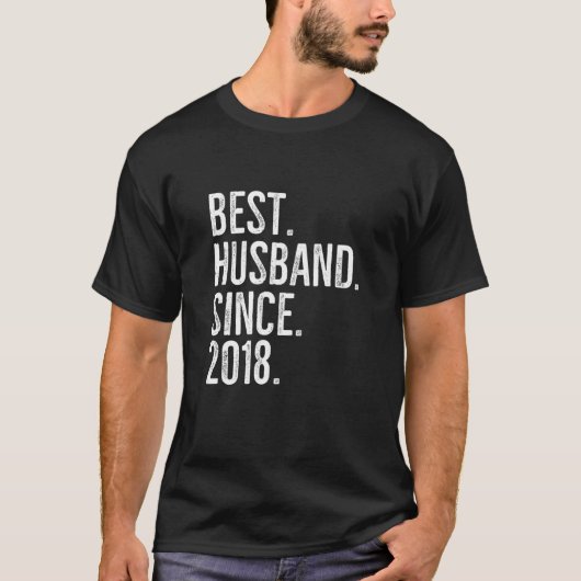 Beste man sinds 2018 Epic Couple Wedding Annive T-shirt (Voorkant)