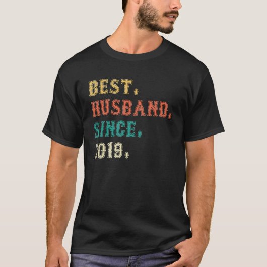 Beste man sinds 2019 3de bruiloft Jubileum 3 T-shirt (Voorkant)