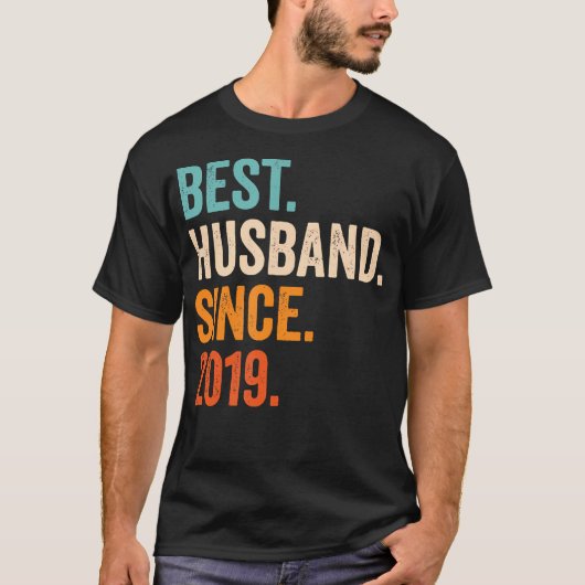 Beste man sinds 2019 5e bruiloft Jubileum 5 T-shirt (Voorkant)