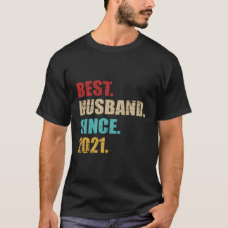 Beste man sinds 2021 voor 2e huwelijksverjaardag t-shirt