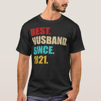 Beste man sinds 2021 voor de eerste trouwdag t-shirt