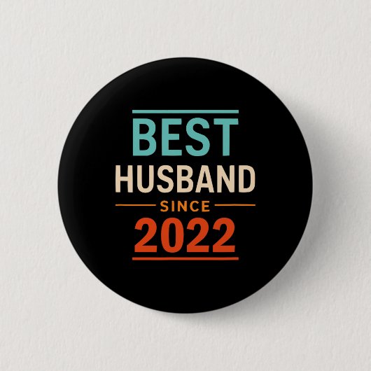 Beste man sinds 2022 2e bruiloft Jubileum 2 Ronde Button 5,7 Cm (Voorkant)