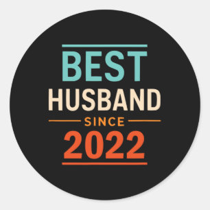 Beste man sinds 2022 2e bruiloft Jubileum 2 Ronde Sticker