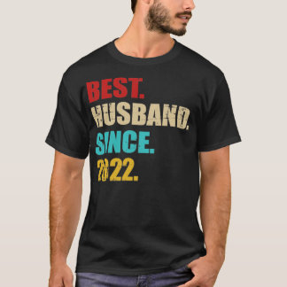 Beste man sinds 2022 voor de eerste trouwdag t-shirt