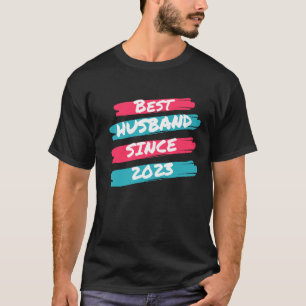 Beste man sinds 2023 1e huwelijksverjaardag t-shirt
