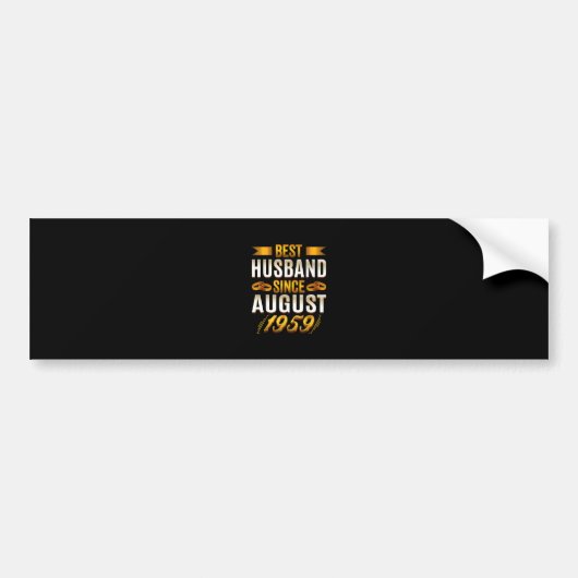 Beste man sinds augustus 1959 - Grappig 61st Bumpersticker (Voorkant)
