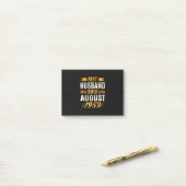 Beste man sinds augustus 1959 - Grappig 61st Post-it® Notes (Op bureau)
