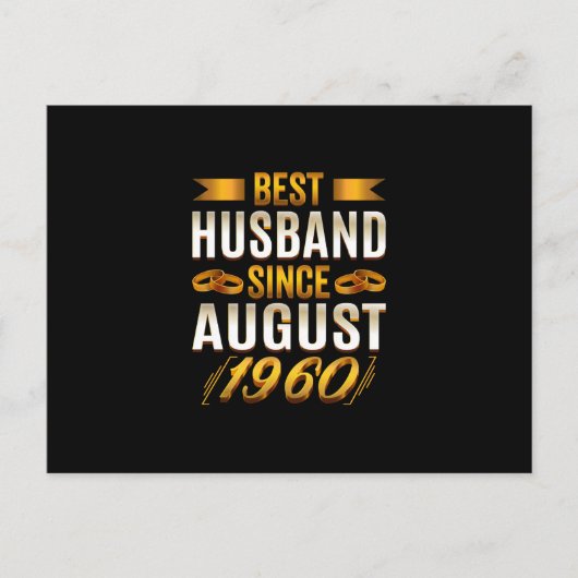 Beste man sinds augustus 1960 - grappige 60ste feestdagenkaart (Voorkant)