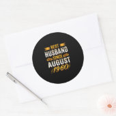 Beste man sinds augustus 1960 - grappige 60ste ronde sticker (Envelop)
