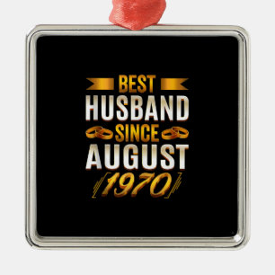 Beste man sinds augustus 1970 - Funny 50th Metalen Ornament