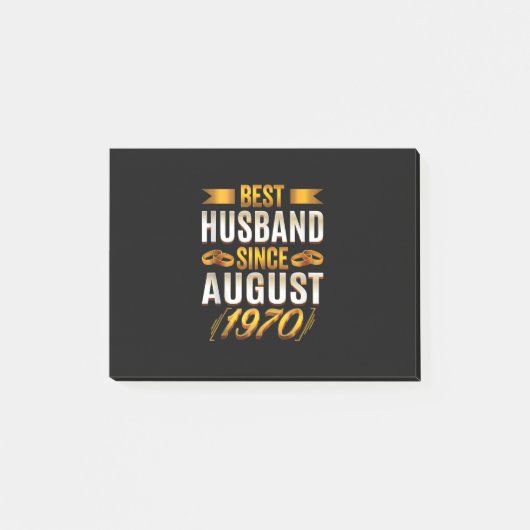 Beste man sinds augustus 1970 - Funny 50th Post-it® Notes (Voorkant)