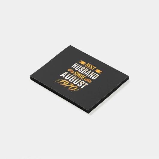 Beste man sinds augustus 1970 - Funny 50th Post-it® Notes (Schuin)