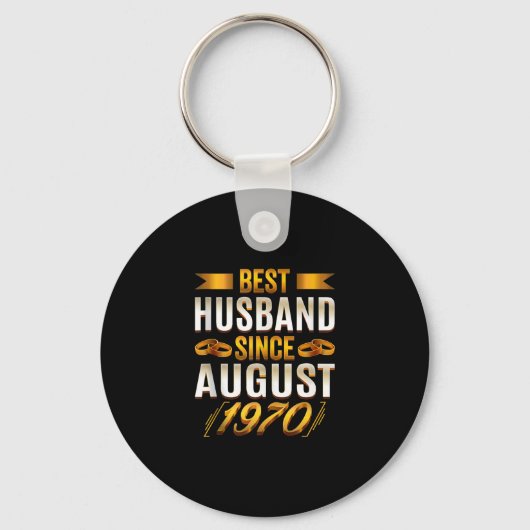 Beste man sinds augustus 1970 - Funny 50th Sleutelhanger (Voorkant)