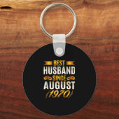 Beste man sinds augustus 1970 - Funny 50th Sleutelhanger (Voorkant)