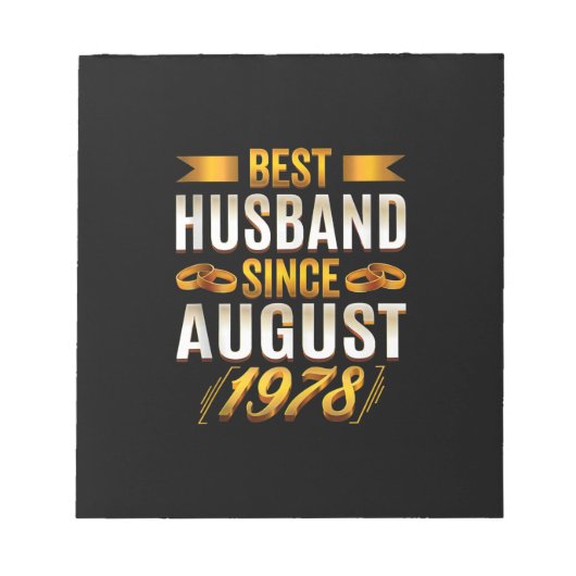 Beste man sinds augustus 1978 - Funny 42nd Notitieblok (Voorkant)