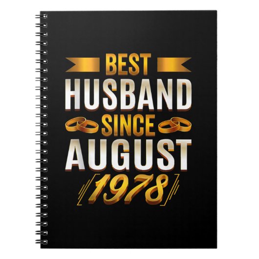 Beste man sinds augustus 1978 - Funny 42nd Notitieboek (Voorkant)
