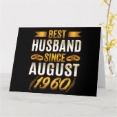 Beste man sinds augustus Funny 60th Jubileum Kaart (Gele Bloem)