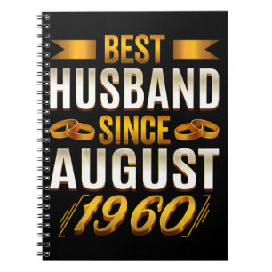 Beste man sinds augustus Funny 60th Jubileum Notitieboek