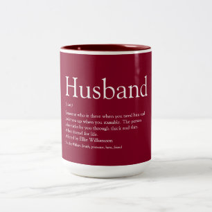 Beste man ter wereld ooit definitie bordeauxrood tweekleurige koffiemok