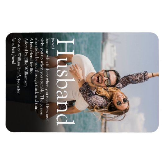 Beste man ter wereld ooit Definitie Foto Magneet (Horizontaal)