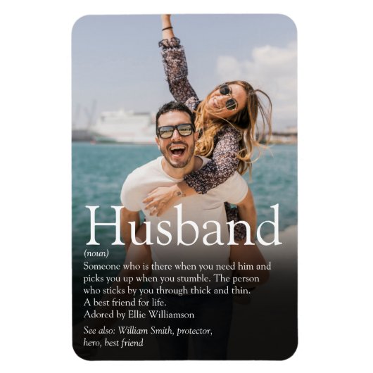 Beste man ter wereld ooit Definitie Foto Magneet (Verticaal)