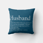 Beste man ter wereld ooit echtgenoot definitie bla kussen (Achterkant)