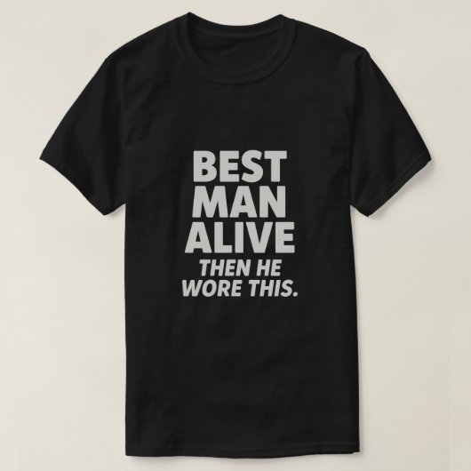 BESTE MAN TER WERELD T-SHIRT (Design voorkant)
