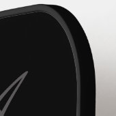Beste Man Trouwcadeau Monogram + Naam Modern Cool Pickleball Paddle (Links Detail)