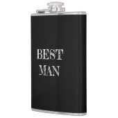 Beste Man Trouwen Zwarte Whisky Flask Heupfles (Links)