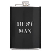 Beste Man Trouwen Zwarte Whisky Flask