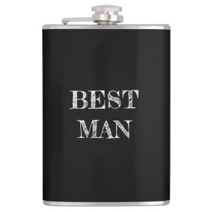 Beste Man Trouwen Zwarte Whisky Flask Heupfles