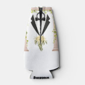 Beste Man Tuxedo flora Bruidsboog Bruidsfeest Flesjeskoeler (Achterkant)