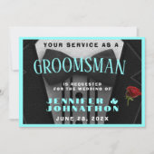 Beste man Tuxedo uitnodiging pak omhoog (Voorkant)