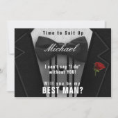 Beste man Tuxedo uitnodiging pak omhoog (Voorkant)