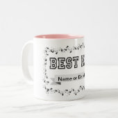 Beste man tweekleurige koffiemok (Voorkant links)