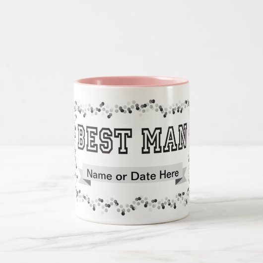 Beste man tweekleurige koffiemok (Center)