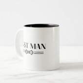 Beste man tweekleurige koffiemok (Voorkant links)