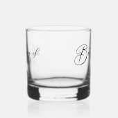 Beste man tweezijdig bruiloft whisky glas (Rechts)