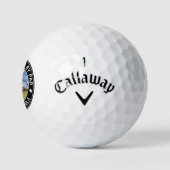 Beste man van Par Gepersonaliseerde foto en naam Golfballen (Logo)