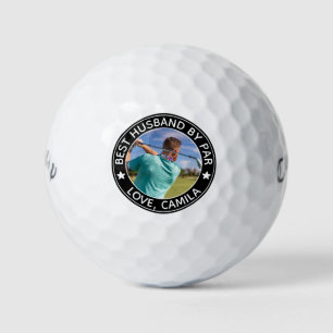 Beste man van Par Gepersonaliseerde foto en naam Golfballen