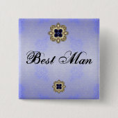 Beste man vierkante button 5,1 cm (Voorkant)