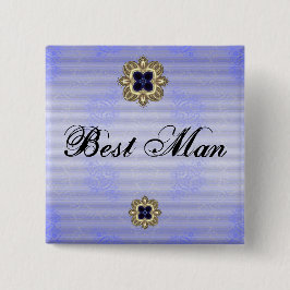 Beste man vierkante button 5,1 cm