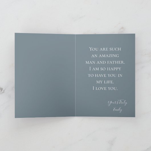 Beste man voor het ontwerp van het Vaderdag Kaart (Binnen)