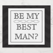 Beste man voorstel geschenk - aangepaste bierlabel bier etiket (Enkel label)