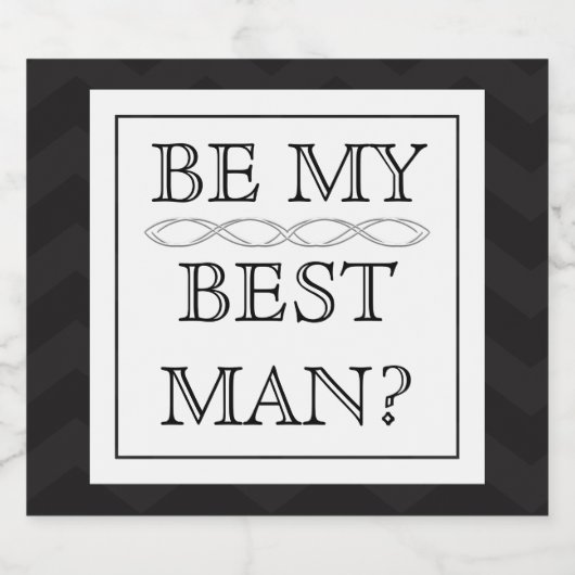 Beste man voorstel geschenk - aangepaste bierlabel bier etiket (Enkel label)