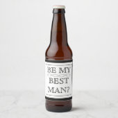 Beste man voorstel geschenk - aangepaste bierlabel bier etiket (Voorkant)