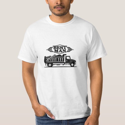 Beste Man Vrachtwagenchauffeur T-shirt (Voorkant)
