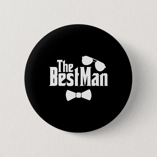 Beste Man Vrienden Bruid Bruidspaar Bachel Ronde Button 5,7 Cm (Voorkant)