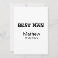 Beste man vrijgezellenfeest toevoegen naam datum e