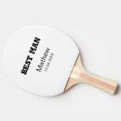 Beste man vrijgezellenfeest toevoegen naam datum e tafeltennisbatje (Zijkant)